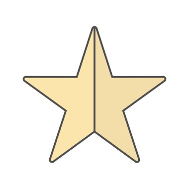 Vektör yıldız simgesini işaret simge vektör çizim kişisel ve ticari kullanım için..