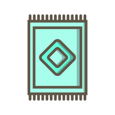 Halı vektör simge işareti simge vektör çizim kişisel ve ticari kullanım için..