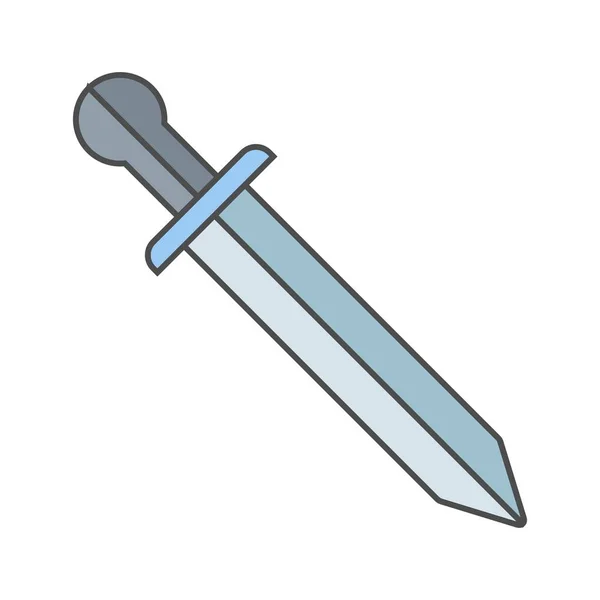 Kılıç Vektör Simge Işareti Simge Vektör Çizim Kişisel Ticari Kullanım — Stok Vektör