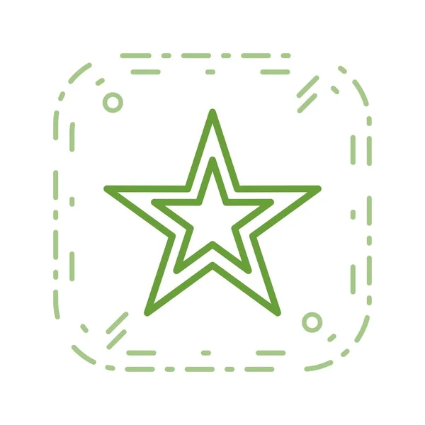 Иконка Звездный Вектор Знак Иллюстрация Вектора Личного Коммерческого Использования — стоковый вектор