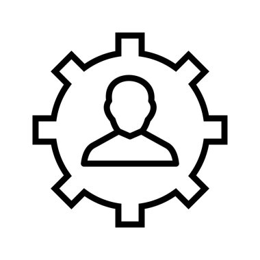 Yönetim vektör simge işareti simge vektör çizim kişisel ve ticari kullanım için..