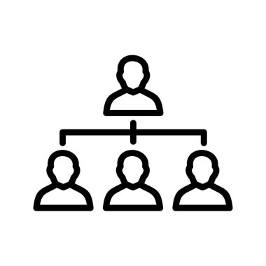 Organizasyon vektör simge işareti simge vektör çizim kişisel ve ticari kullanım için..