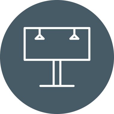 Billboard vektör simge işareti simge vektör çizim kişisel ve ticari kullanım için..