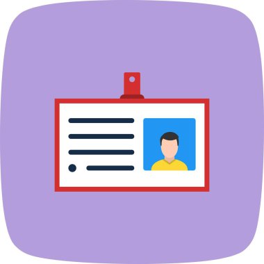 Kartvizit vektör simge işareti simge vektör çizim kişisel ve ticari kullanım için..