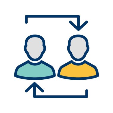 Exchange vektör simge işareti simge vektör çizim kişisel ve ticari kullanım için..