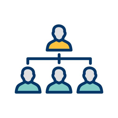 Organizasyon vektör simge işareti simge vektör çizim kişisel ve ticari kullanım için..