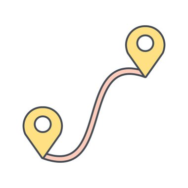 Rota vektör simge işareti simge vektör çizim kişisel ve ticari kullanım için..