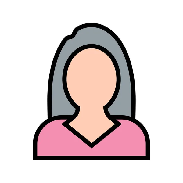 Geschäftsfrauen Vektor Symbol Symbol Vektor Illustration Für Den Persönlichen Und — Stockvektor