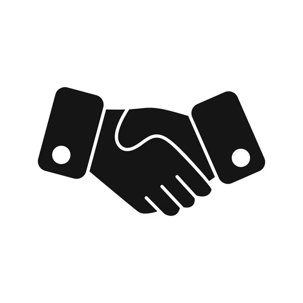 Handshake Vektor Symbol Symbol Vektor Illustration Für Den Persönlichen Und — Stockvektor
