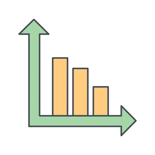 Gráfico Barras Icono Vectores Icono Signos Ilustración Vectores Para Uso — Archivo Imágenes Vectoriales