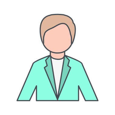 İşadamı vektör simge işareti simge vektör çizim kişisel ve ticari kullanım için..