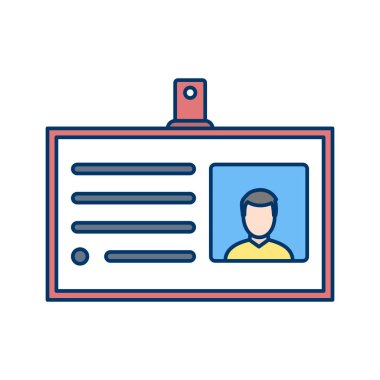 Kartvizit vektör simge işareti simge vektör çizim kişisel ve ticari kullanım için..