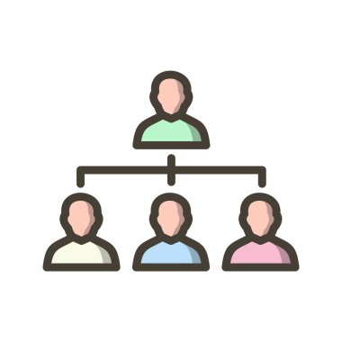 Organizasyon vektör simge işareti simge vektör çizim kişisel ve ticari kullanım için..