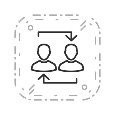 Exchange vektör simge işareti simge vektör çizim kişisel ve ticari kullanım için..