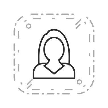 İş kadınları simgesini işaret simge vektör çizim kişisel ve ticari kullanım için vektör..