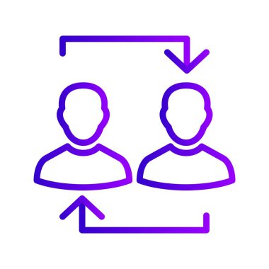 Exchange vektör simge işareti simge vektör çizim kişisel ve ticari kullanım için..