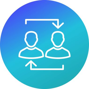 Exchange vektör simge işareti simge vektör çizim kişisel ve ticari kullanım için..