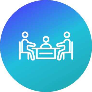 Toplantı vektör simge işareti simge vektör çizim kişisel ve ticari kullanım için..