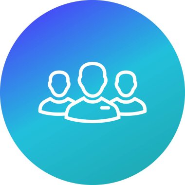 Grup vektör simge işareti simge vektör çizim kişisel ve ticari kullanım için genel başkanı..