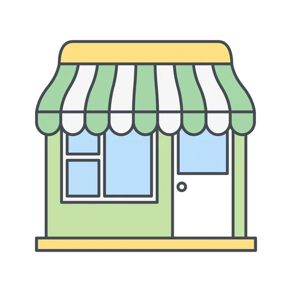 Shop Vektor Symbol Symbol Vektor Illustration Für Den Persönlichen Und — Stockvektor