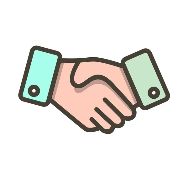 Handshake Vector Icon Sign Icon Vector Illustration Personal Commercial Use — Stock Vector