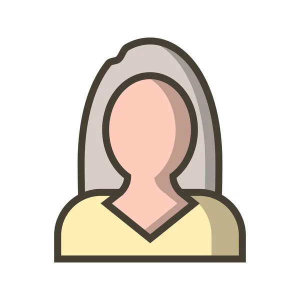 Ділові Жінки Векторні Значки Значок Іконка Векторні Ілюстрації Особистого Комерційного — стоковий вектор