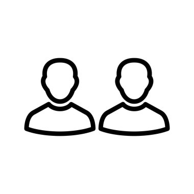 İnsanlar simgesini işaret simge vektör çizim kişisel ve ticari kullanım için vektör..