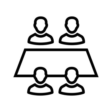 Çalışma ekibi vektör simge işareti simge vektör çizim kişisel ve ticari kullanım için..