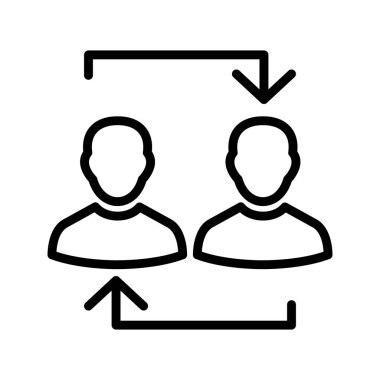 Exchange vektör simge işareti simge vektör çizim kişisel ve ticari kullanım için..