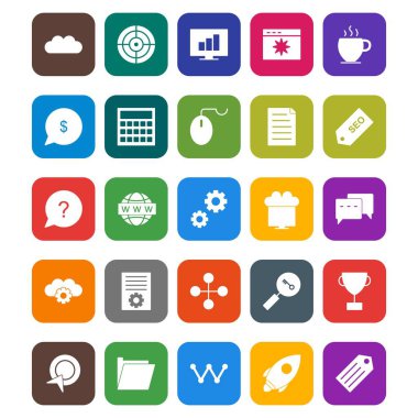 SEO optimizasyonu ve pazarlama vektör simgeler Se