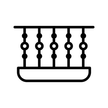 Balkon vektör simge işareti simge vektör çizim kişisel ve ticari kullanım için..