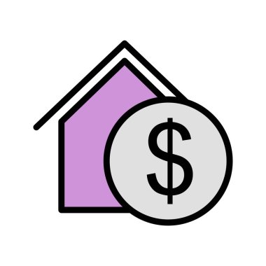 Emlak vektör simge işareti simge vektör çizim kişisel ve ticari kullanım için..