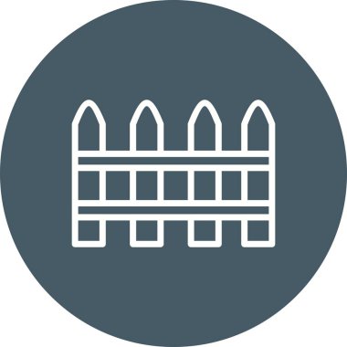 Çit vektör simge işareti simge vektör çizim kişisel ve ticari kullanım için..