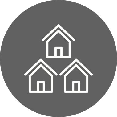 Mahalle vektör simge işareti simge vektör çizim kişisel ve ticari kullanım için..