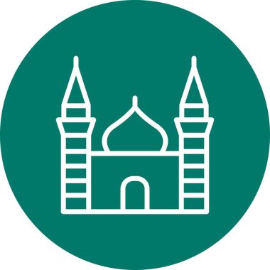 Cami vektör simge işareti simge vektör çizim kişisel ve ticari kullanım için..