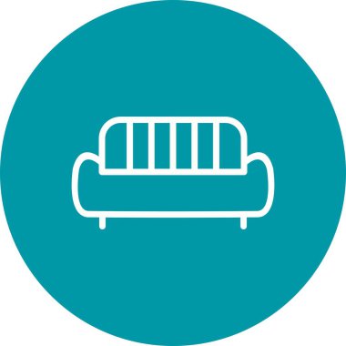 Kanepe vektör simge işareti simge vektör çizim kişisel ve ticari kullanım için..