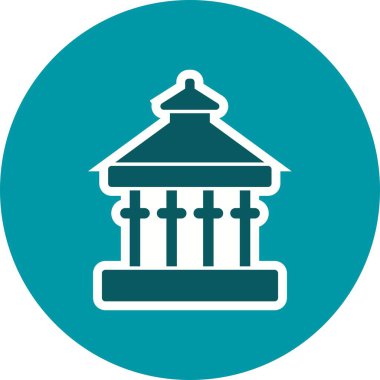 Veranda vektör simge işareti simge vektör çizim kişisel ve ticari kullanım için..