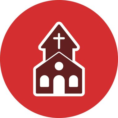 Kilise vektör simge işareti simge vektör çizim kişisel ve ticari kullanım için..