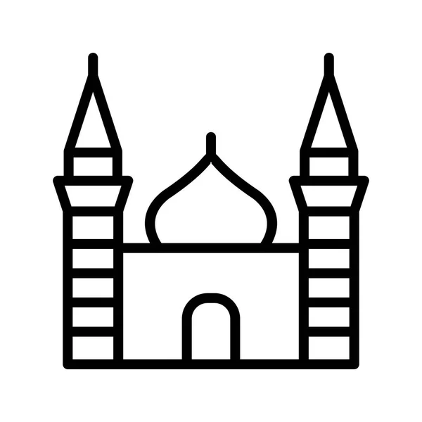 Moschee Vektor Icon Zeichen Icon Vektor Illustration Für Den Persönlichen — Stockvektor