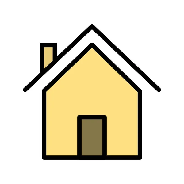 Huis Vector Icon Signaal Pictogram Vectorillustratie Voor Persoonlijk Commercieel Gebruik — Stockvector