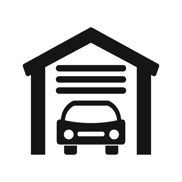 Garage Vektor Icon Zeichen Icon Vektor Illustration Für Den Persönlichen — Stockvektor