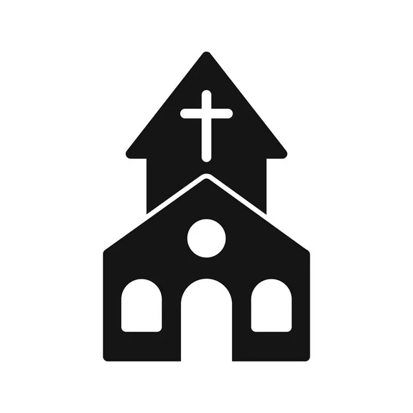 Kirche Vektor Icon Zeichen Icon Vektor Illustration Für Den Persönlichen — Stockvektor
