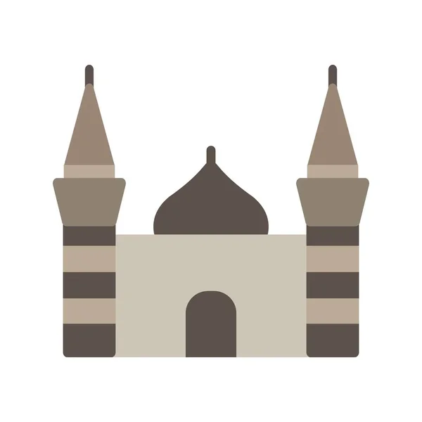 Moschee Vektor Icon Zeichen Icon Vektor Illustration Für Den Persönlichen — Stockvektor