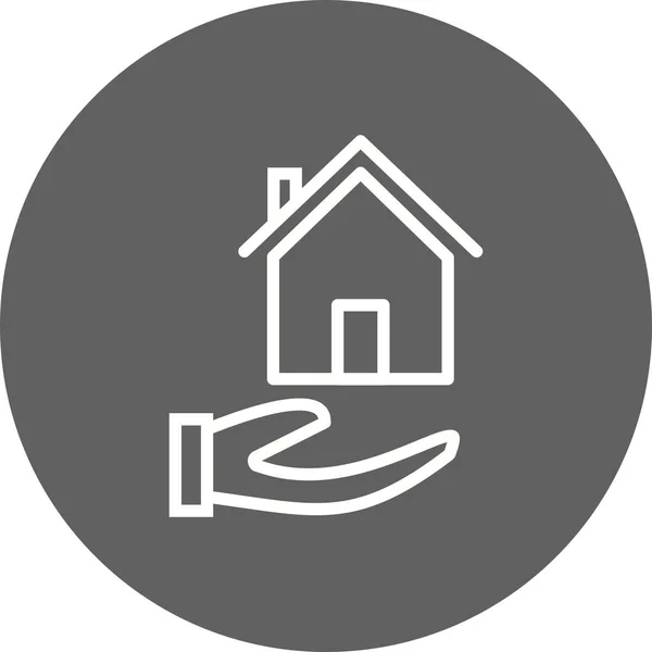 個人的な商業使用のため住宅ローン ベクトル アイコン記号アイコンのベクトル図 — ストックベクタ