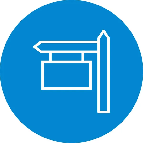 Ícone Vetor Placa Sinal Icon Ilustração Vetor Sinal Para Uso —  Vetores de Stock