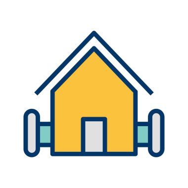 Çiftlik evi vektör simge işareti simge vektör çizim kişisel ve ticari kullanım için..