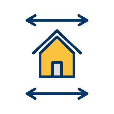 Emlak Blueprint vektör simge işareti simge vektör çizim kişisel ve ticari kullanım için..