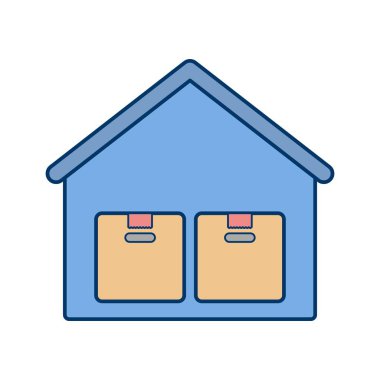 Depolama depo vektör simge işareti simge vektör çizim kişisel ve ticari kullanım için..