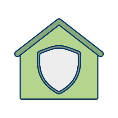 House vektör simge işareti simge vektör çizim kişisel ve ticari kullanım için korumalı..