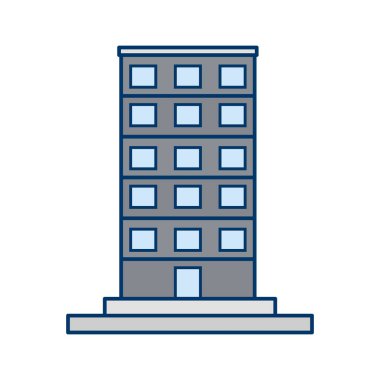 Skycraper vektör simge işareti simge vektör çizim kişisel ve ticari kullanım için..